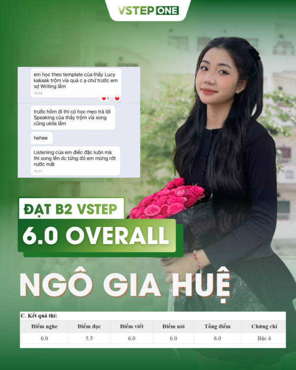 Bảng điểm học viên đạt B2