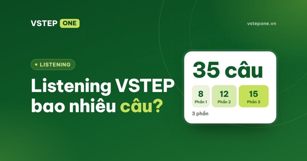 Listening VSTEP bao nhiêu câu, bao nhiêu phút? Cấu trúc 3 phần